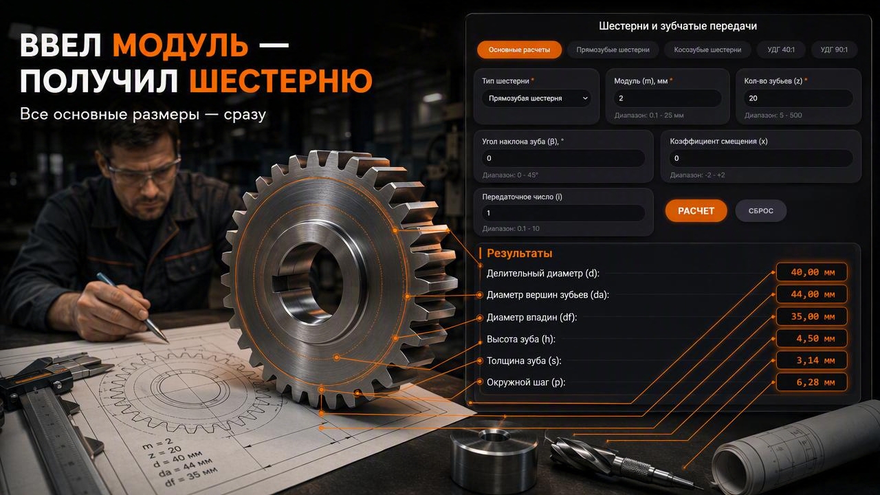 Калькулятор зуборезчика